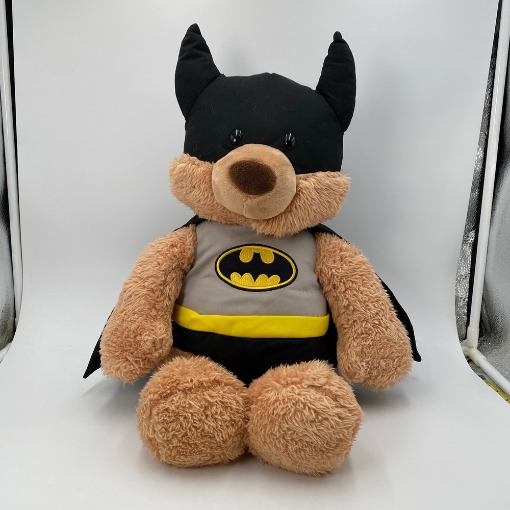 Gund DC Comics Batman Bat-bear Costume Teddy Bear Stuffed Plush‎ Animal 15" Long